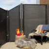 Skärm PLUS Trend 55x170/140 cm Svart