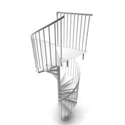 Skyddsräcke Drömtrappor by D'Opera till Spiraltrappa Pure Steel F20 Ø1300 mm