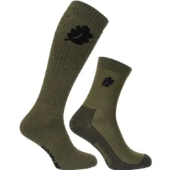 Sockar Woodline Socka + Linersocka Merinoull Grön