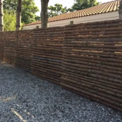 Staket Nordic Fence Bjälkar Med Bark