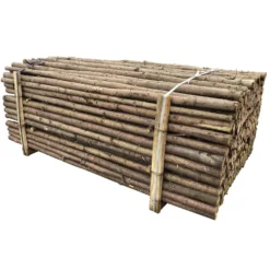 Staket Nordic Fence Bjälkar Med Bark