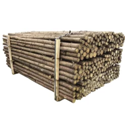 Staket Nordic Fence Bjälkar Med Bark