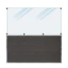 Staket PLUS Futura Komposit Frostat Glas 180×180 cm