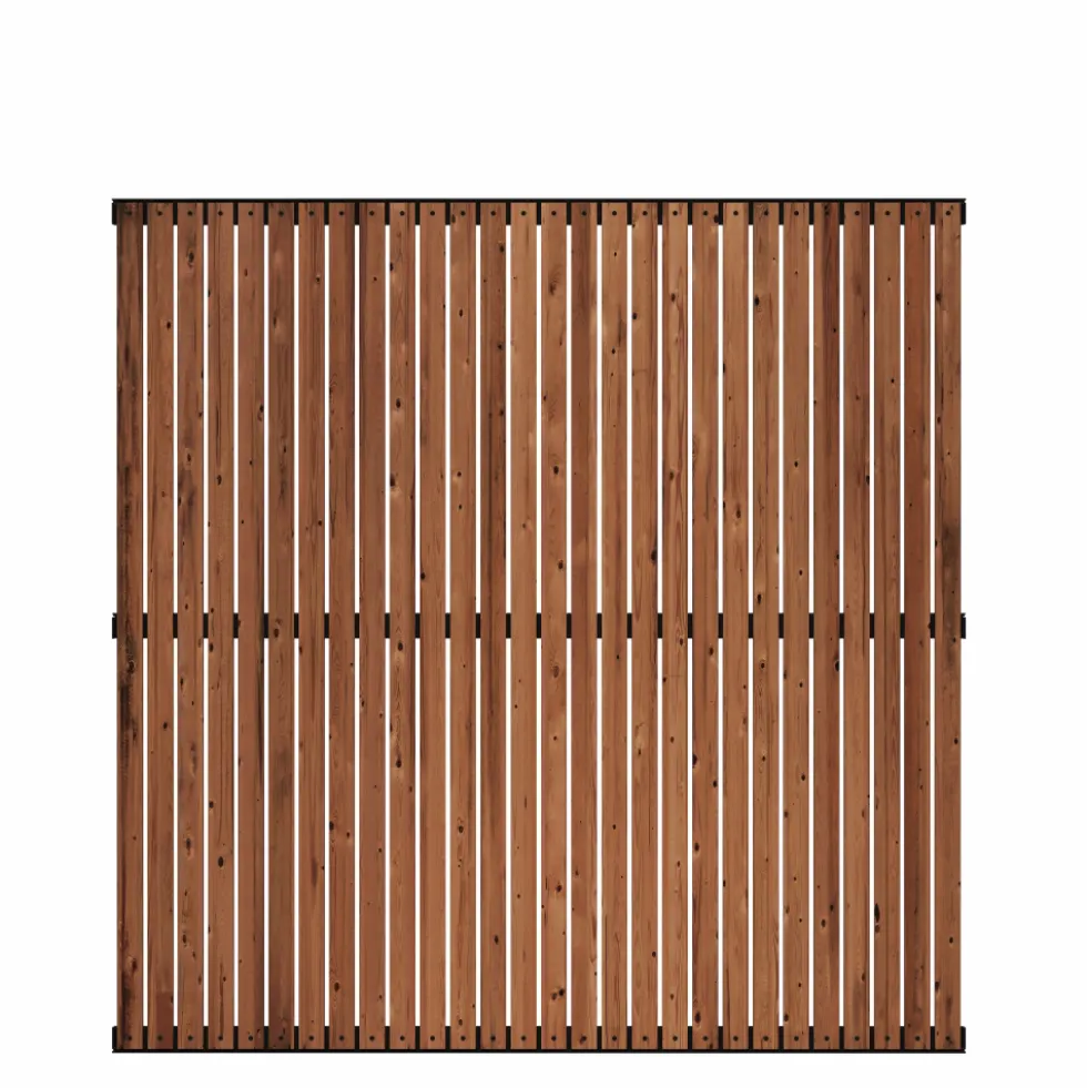 Staket PLUS Saga ThermoWood 150 x 150 cm