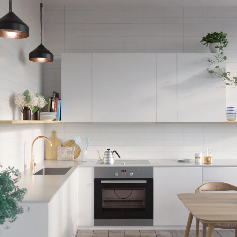 Stänkskyddsskiva Fibo Denver White 3091-M3010 HG