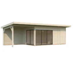 Stuga Palmako Andrea 24,2 m² Slide Plus (inv. 15,2+7,9 m²)