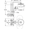 Takduschset Grohe Vitalio Start 250Krom