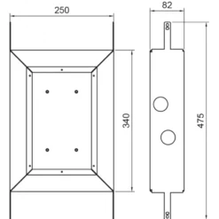 Takduschset Scandtap Steel Harmonized 3X för Inbyggnad