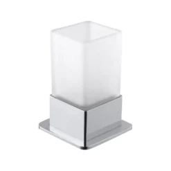 Tandborstglas Bemeta Fristående Krom/Glas