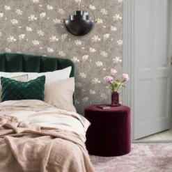 Tapet Boråstapeter InBloom Lilly Tree 7227 EasyUp, Mönstrad Nickel