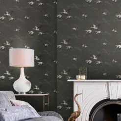 Tapet Laura Ashley Animalia Dark Steel