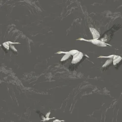 Tapet Laura Ashley Animalia Dark Steel