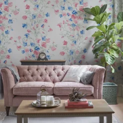 Tapet Laura Ashley Charlotte Rosa