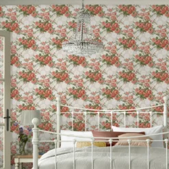 Tapet Laura Ashley Country Roses Old Rose Rosa 121081