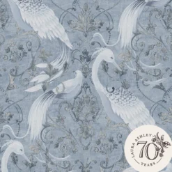 Tapet Laura Ashley Tregaron Midnight Blå 120132