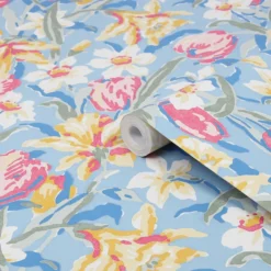 Tapet Laura Ashley Tulips China Blå 119847