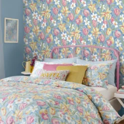 Tapet Laura Ashley Tulips China Blå 119847