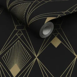 Tapet NEXT Deco Geometric Black