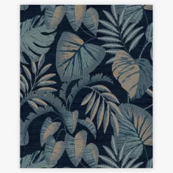 Tapet NEXT Jungle Leaves Navy
