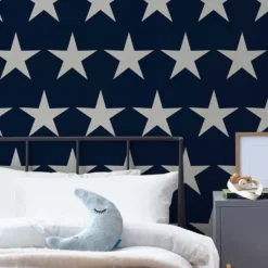 Tapet NEXT Stars Navy Blue