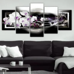 Tavla Arkiio Orchids On A Black Background