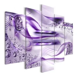 Tavla Arkiio Underwater Harp Wide Violet 5 delar