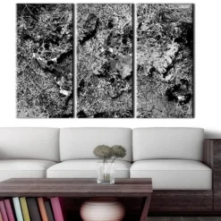 Tavla ArkiioWorld Map Grey Thread