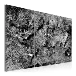 Tavla ArkiioWorld Map Grey Thread