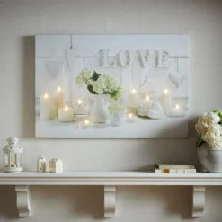Tavla Art For The Home Hearts & Love LED