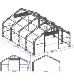 Tälthall Ranch Premium 9,15x12,2x6,1 m
