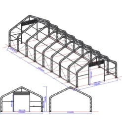 Tälthall Ranch Premium 9,15x24,4x6,1 m