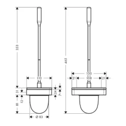 Toalettborste Axor Universal Accessories