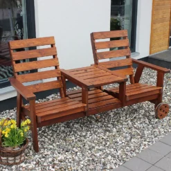 Trädgårdsmöbel Eden Wood Duo Seat