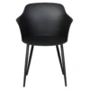 Trädgårdsstol ENVY DESIGN Camilla Svart, Modern Utemöbel i Plast, 2-pack