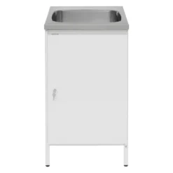 Tvättbänk Contura Steel CAB 5 Vit med Kranhål