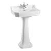 Tvättställ Burlington Edwardian med Piedestal 560 mm