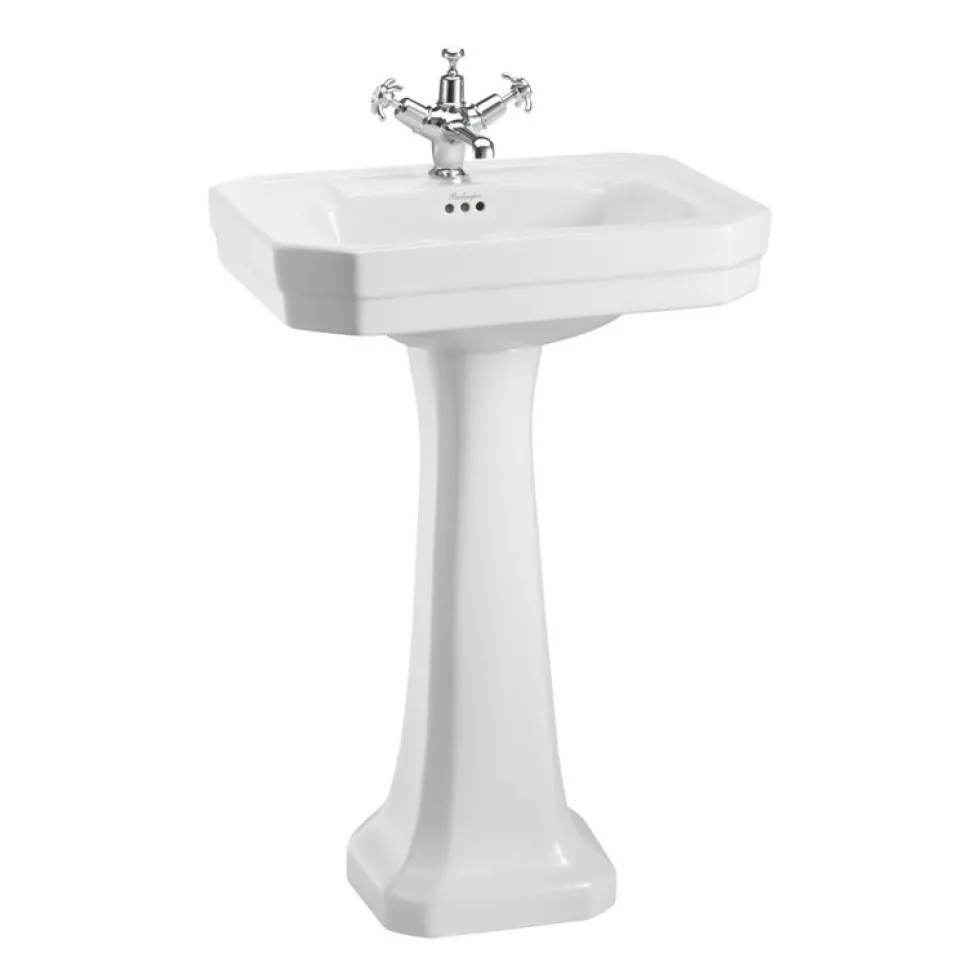 Tvättställ Burlington Victorian med Piedestal 560 mm