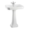 Tvättställ Burlington Victorian med Piedestal 610 mm