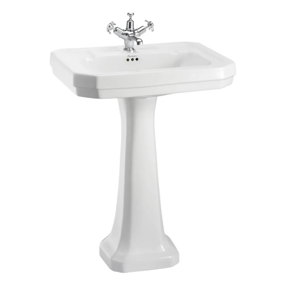 Tvättställ Burlington Victorian med Piedestal 610 mm