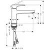 Tvättställsblandare Hansgrohe Metropol 100 CoolStart
