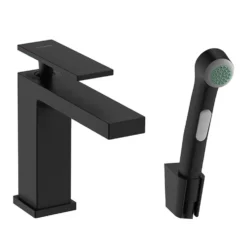 Tvättställsblandare Hansgrohe Tecturis E 110 med Bidettehanddusch och Duschslang