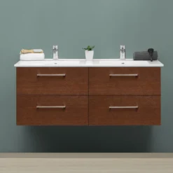 Tvättställsskåp 4AQUA Slim Med 4 Lådor