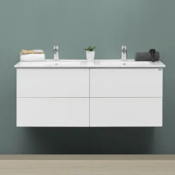 Tvättställsskåp 4AQUA Slim Med 4 Lådor