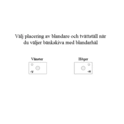 Tvättställsskåp Miller Badrum New York 80 för Fristående TvättställVit