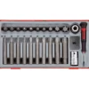 TX-hylssats 23 delars med 1/2 tum fyrkantsfäste Teng Tools TTTX23