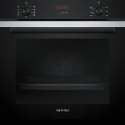 Ugn- och Mikropaket Siemens iQ300 HB234ABS3F + BF523LMB1 Rostfri med 3D hotAir Plus och ecoClean