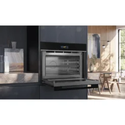 Ugn och Mikro Siemens iQ700 HM736G1B1 + CE732GXB1 Kombiugn Med Mikro För Inbyggnad Svart