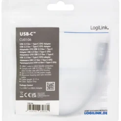 USB-C -hane till USB-A hona LogiLink OTG 15W 0,15 m
