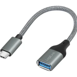 USB-C -hane till USB-A hona LogiLink OTG 15W 0,15 m
