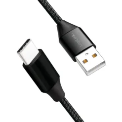 USB-C Ladd/synk-kabel LogiLink USB 2.0 15W 0,3 m Textil